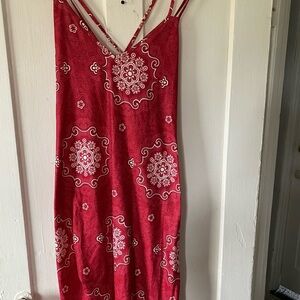 LORAC Red Floral Dress